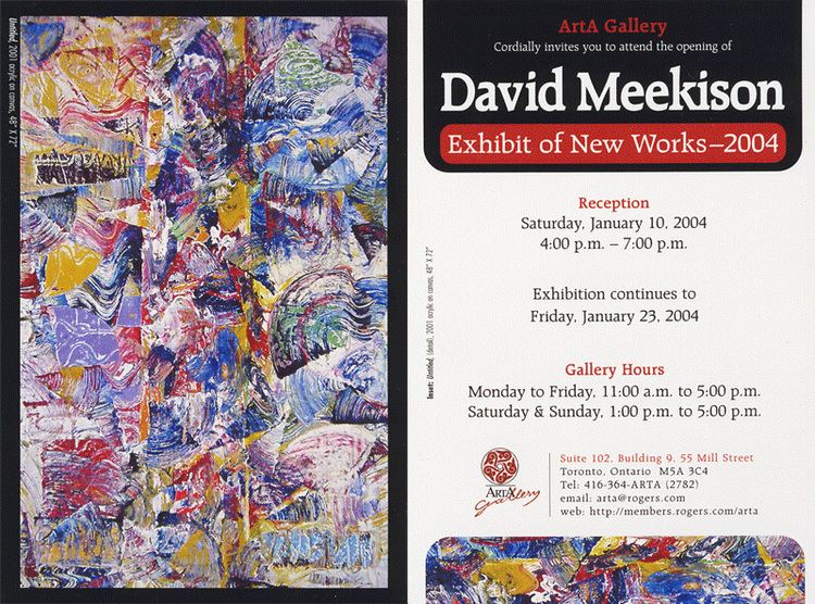 David Meekison Arta Gallery Exhibition David Meekison