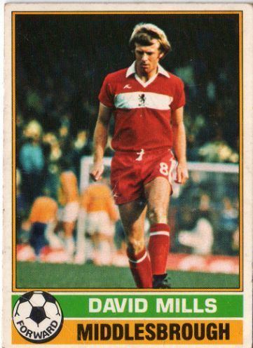 David Mills (footballer) MIDDLESBROUGH David Mills TOPPS 1977 Red Back Football Soccer
