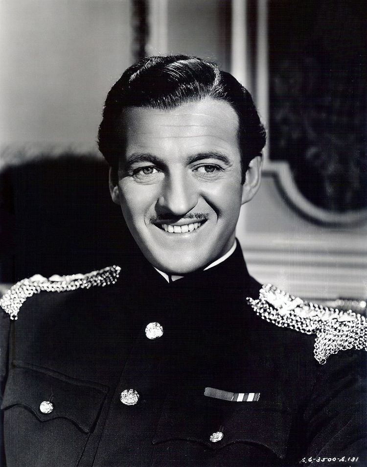 David Niven on screen, stage, radio, record and in print