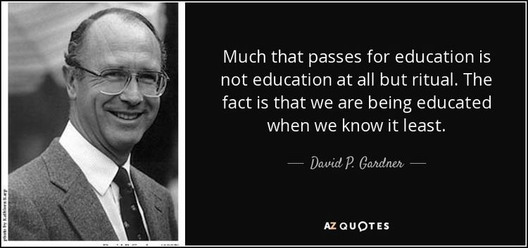 David P. Gardner QUOTES BY DAVID P GARDNER AZ Quotes