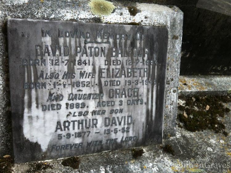 David Paton Balfour Grave Site of David Paton Balfour 18411894 BillionGraves