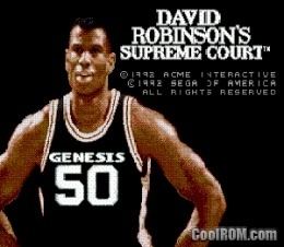 David Robinson's Supreme Court David Robinson39s Supreme Court ROM Download for Sega Genesis