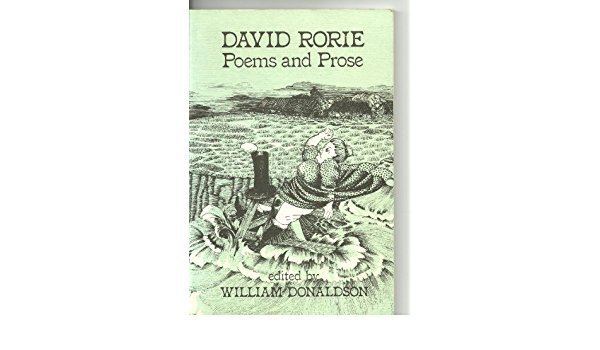 David Rorie David Rorie Poems and Prose Amazoncouk David edited by William