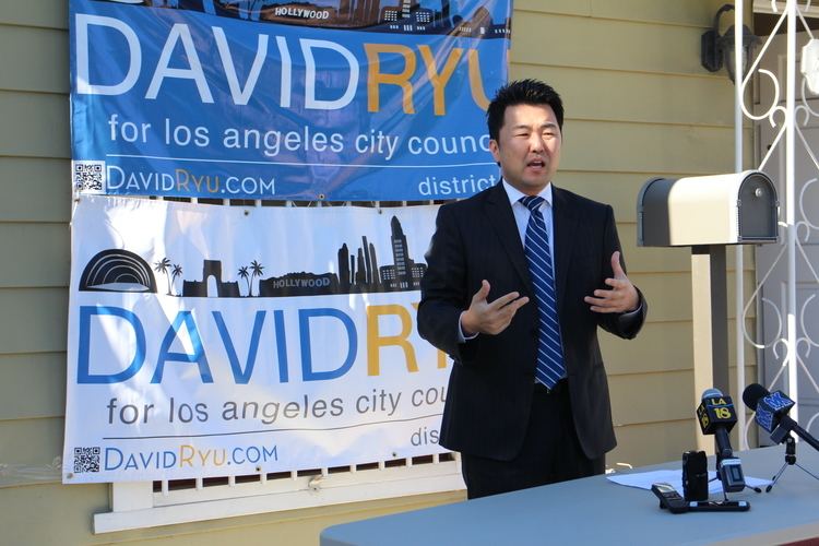 David Ryu LA city council candidate Ryu urges Korean Americans to register to