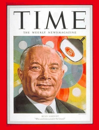 David Sarnoff TIME Magazine Cover David Sarnoff July 23 1951 David