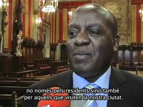 David Simango Visita de David Simango alcalde de Maputo a Barcelona YouTube