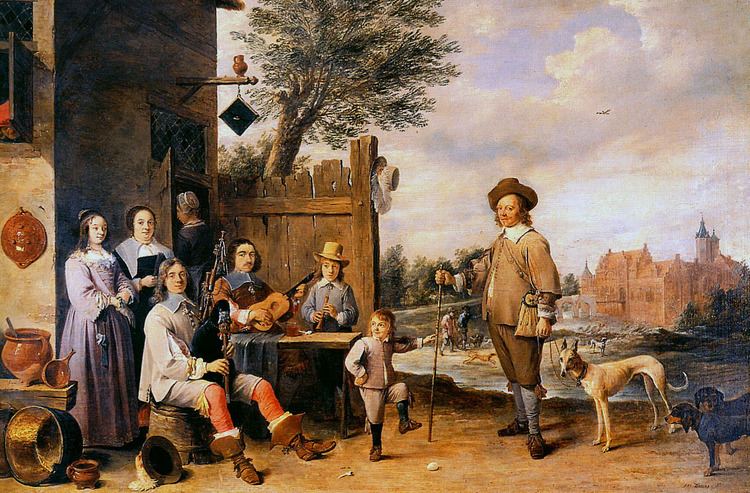 David Teniers the Younger Landscape with a family David Teniers the Younger