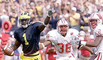 David Terrell (wide receiver) Michigan Versus Wisconsin Pictures