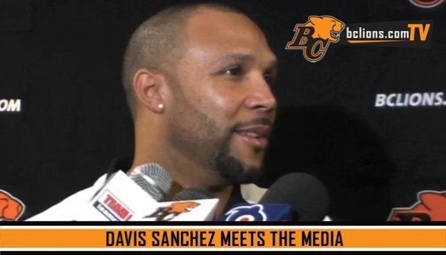 Davis Sanchez bclionscomTV Davis Sanchez meets the media BC Lions