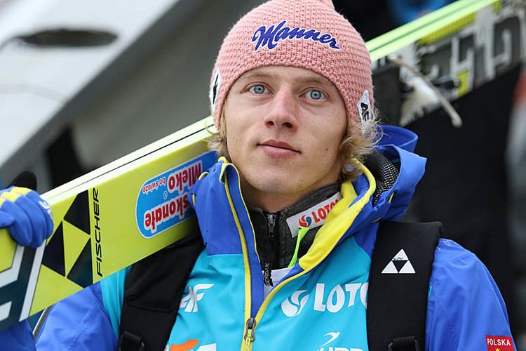 Dawid Grzegorz Kubacki (born March 12, 1990 in Nowy Targ) Polish ski  jumper, Wisła Zakopane club player, member of the national team,Dawid  Grzegorz Kubacki, ski, jumper Stock Photo - Alamy