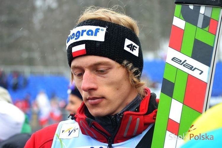 Dawid Grzegorz Kubacki (born March 12, 1990 in Nowy Targ) Polish ski  jumper, Wisła Zakopane club player, member of the national team,Dawid  Grzegorz Kubacki, ski, jumper Stock Photo - Alamy