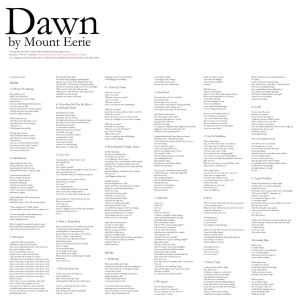 Dawn (Mount Eerie album) httpsuploadwikimediaorgwikipediaen55cDaw