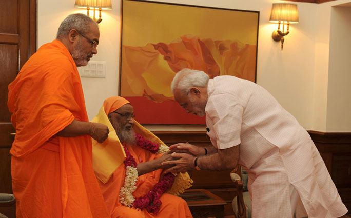 Dayananda Saraswati (Arsha Vidya) Arsha Vidya Gurukulam Swami Dayananda Saraswati calls on PM