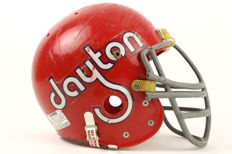 Dayton Flyers football Lot Detail 1988 Dayton Flyers Game Worn Football Helmet MEARS LOA