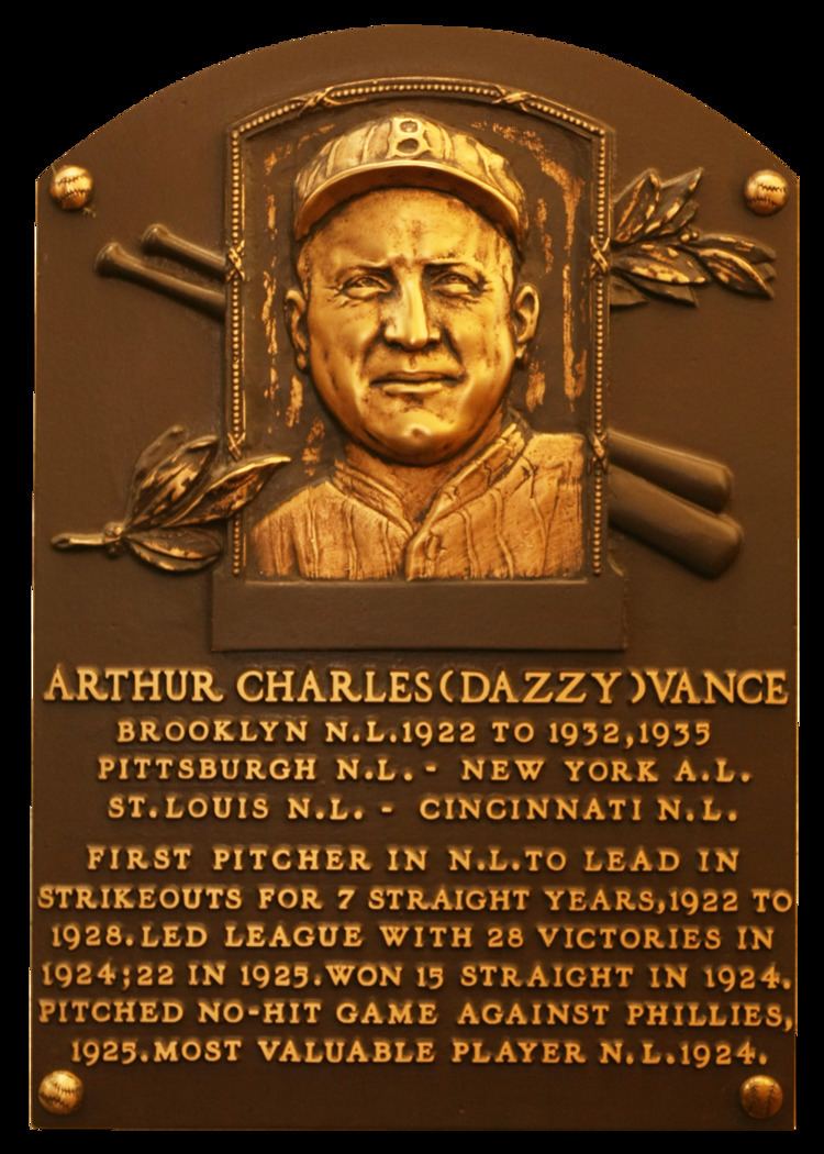 Dazzy Vance Vance Dazzy Baseball Hall of Fame