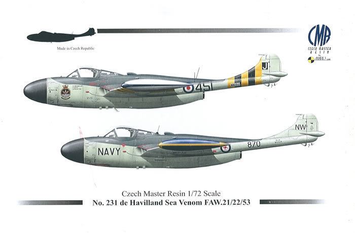 De Havilland Sea Venom Schliecher ASH25 amp ASH25MMi Czech Master Resin 172 scale Review