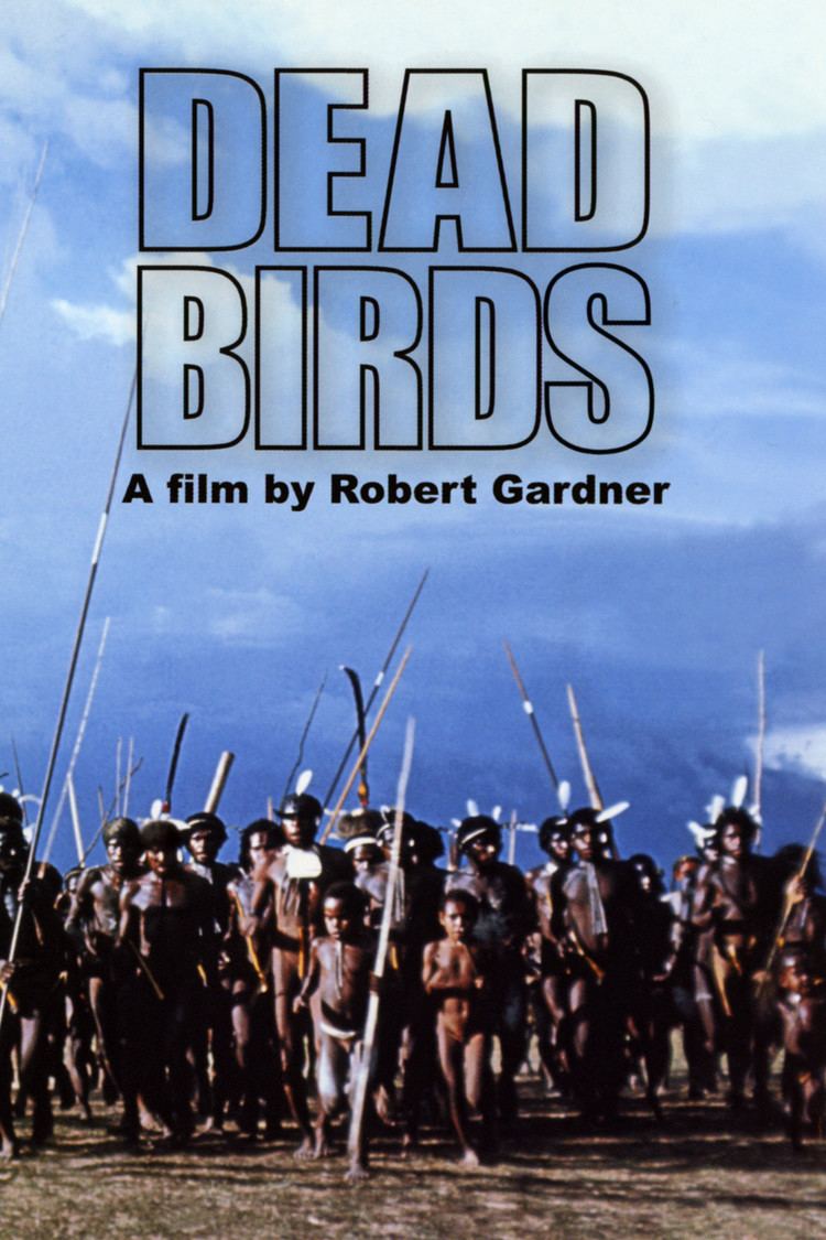 Movie poster of Dead Birds, a 1963 American documentary film by Robert Gardner featuring an ethnic tribe.