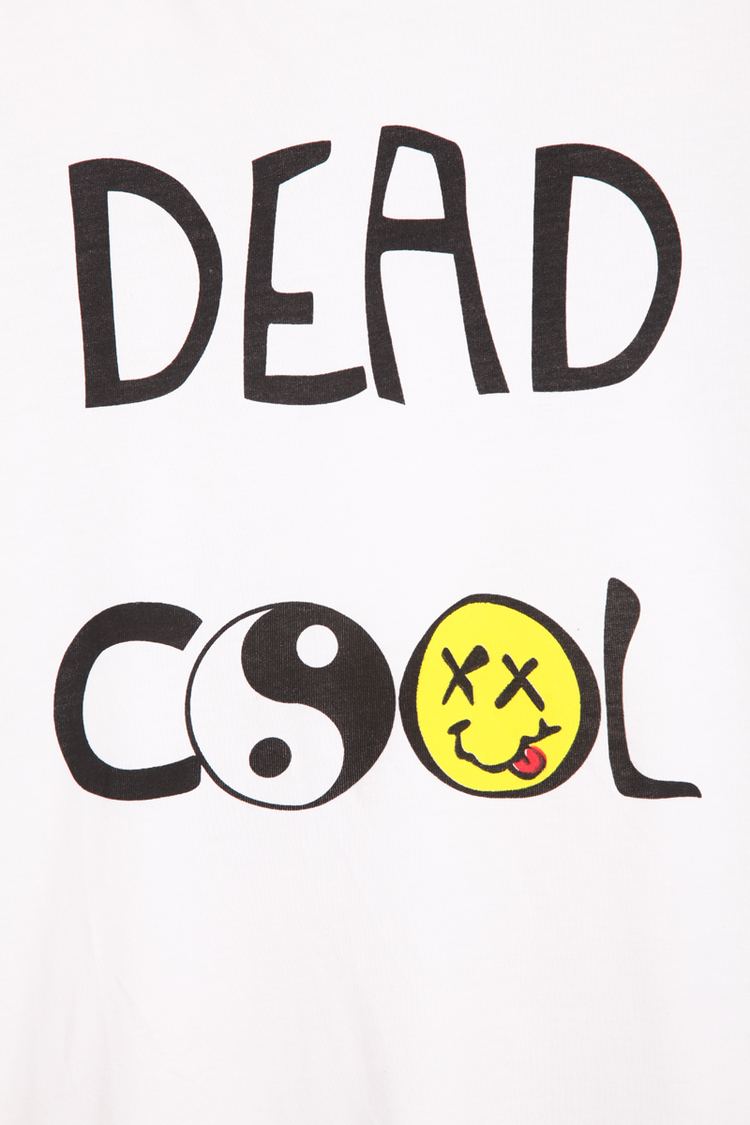 Dead Cool White Short Sleeve DEAD COOL Print TShirt SheInSheinside