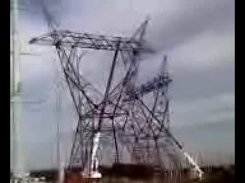 Dead-end tower 500kV deadend tower falling in Virginia YouTube