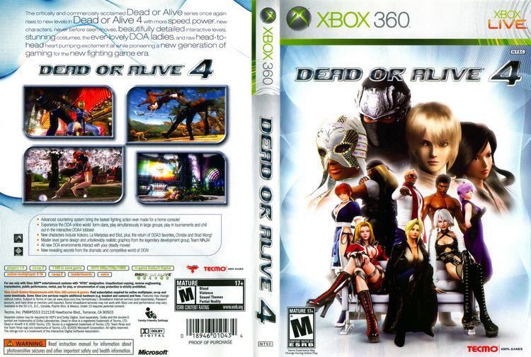 Dead or Alive 4 Dead Or Alive 4 NTSC Xbox DVD Covers CD Covers Front Covers
