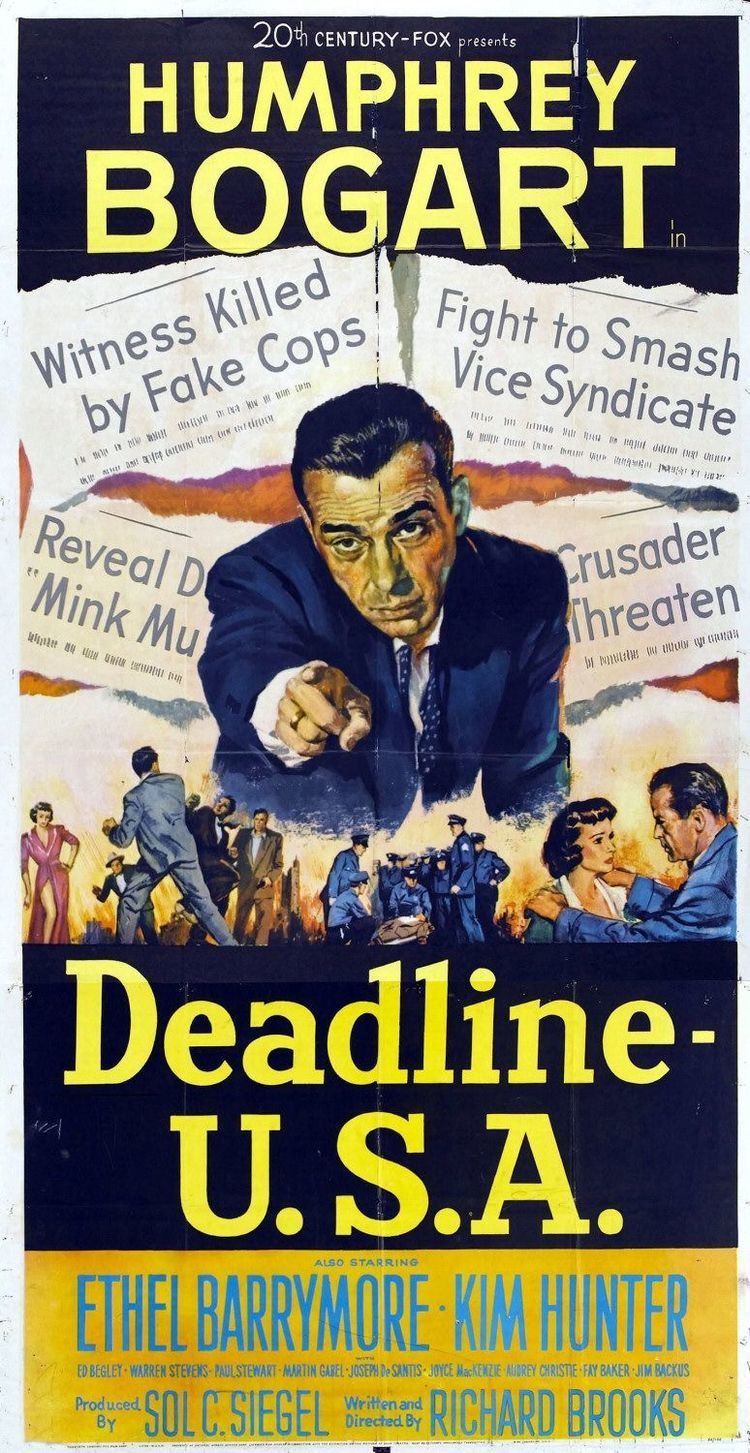 Deadline – U.S.A. Deadline USA 1952 Toronto Film Society Toronto Film Society