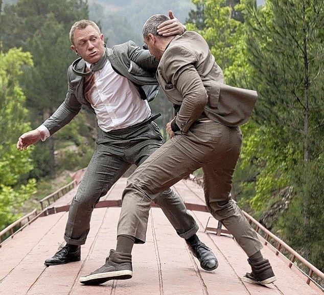 Deal (2008 film) movie scenes Action packed 007 fighting on top of a train in a scene from the film After the crashing disappointment that was Quantum Of Solace in 2008 Skyfall marks 
