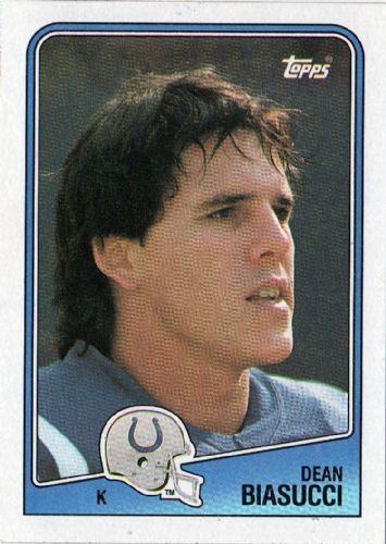 Dean Biasucci INDIANAPOLIS COLTS Dean Biasucci 122 TOPPS NFL 1988