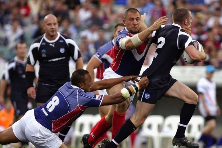 Dean Colton Scotlands Dean Colton is tackled during the 2008 Rugby League World