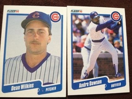 Dean Wilkins (baseball) Free Cubs Baseball Cards Andre Dawson And Dean Wilkins Baseball