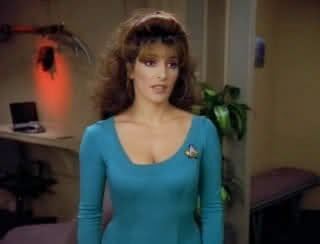 Deanna Troi 7 Bizarre Facts About Deanna Troi39s Cleavage Star Trek The Geek
