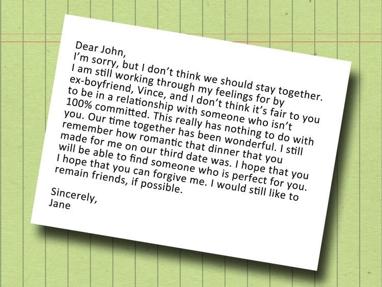 Dear John letter How to Write a Dear John Letter 13 Steps with Pictures