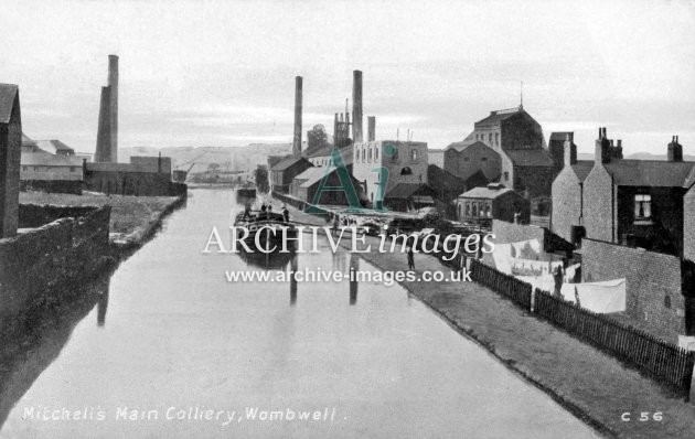 Dearne and Dove Canal Dearne amp Dove Canal amp Mitchells Main Colliery Wombwell ARCHIVE images