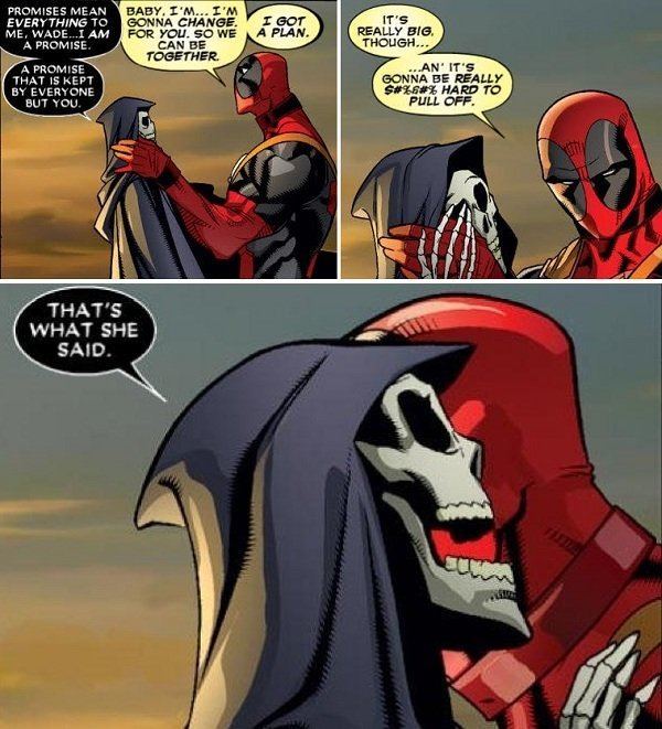 Death (Marvel Comics) The DeadpoolThanosDeath Connection Marvel39s Weirdest Love