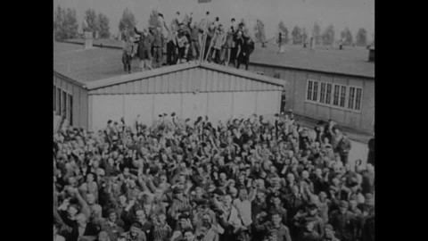 Death Mills Holocaust Second World War 1945 HD Stock Video 289252117