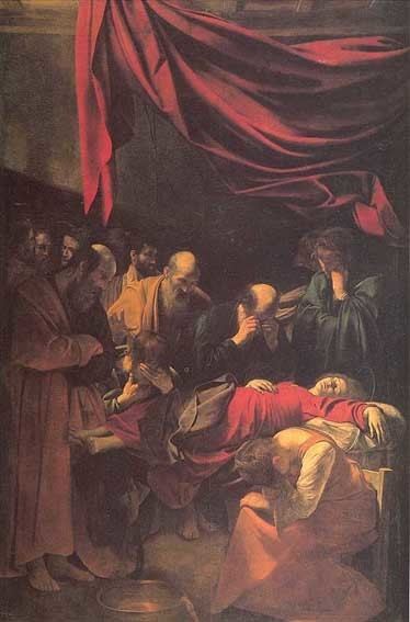 Death of the Virgin (Caravaggio) wwwtheartgallerycomauArtEducationgreatartists