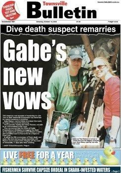 Townsville Bulletin's article about Gabe Watson's new vows