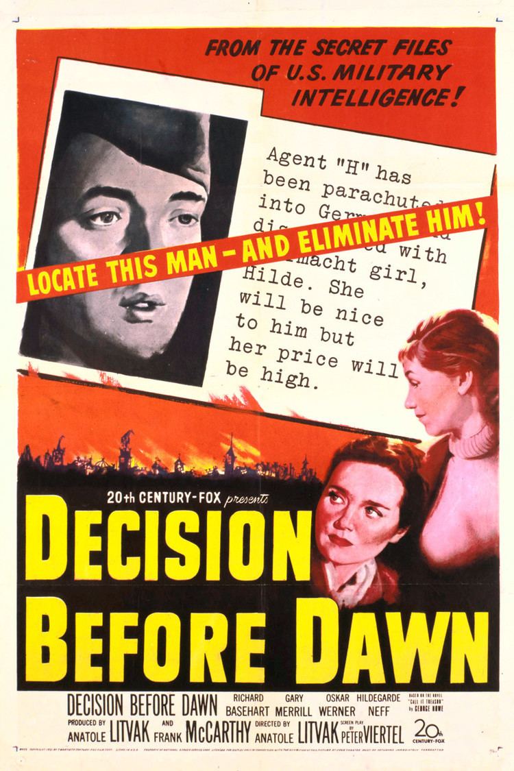 Decision Before Dawn wwwgstaticcomtvthumbmovieposters6656p6656p