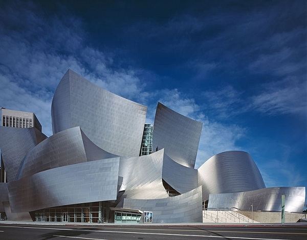 The Walt Disney Concert Hall designed by Frank Gehry