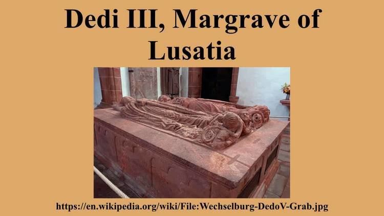 Dedi III, Margrave of Lusatia Dedi III Margrave of Lusatia YouTube