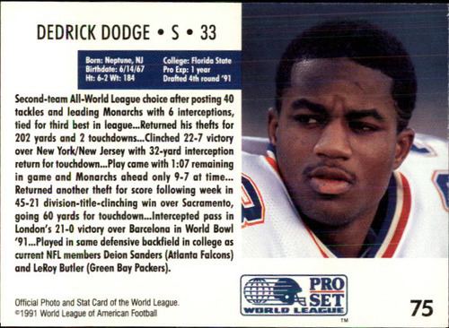 Dedrick Dodge American Footballs Forgotten Kings London Legends Dedrick Dodge