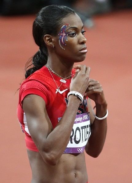DeeDee Trotter (USA) bronze medal winner in the Women's 400m at