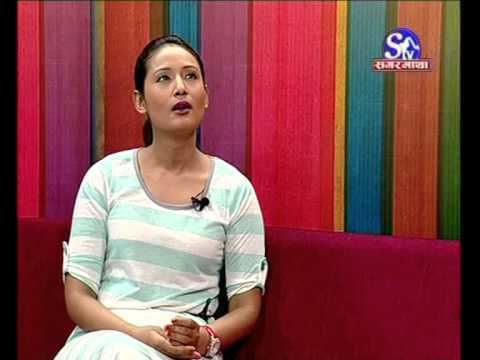 Deeya Maskey vj samir sager and actress diya maskey on popular tv program stv