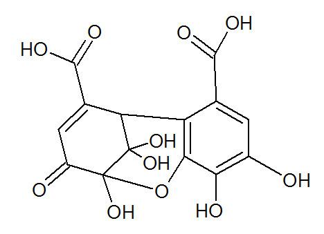 Dehydrohexahydroxydiphenic acid