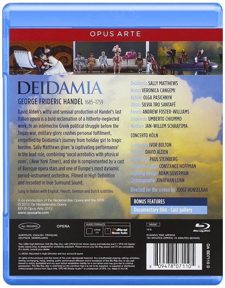 Deidamia (opera) Deidamia Titles HDVD ARTS