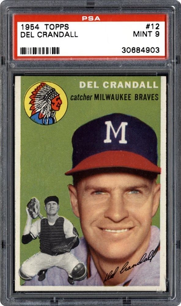 Del Crandall 1954 Topps Del Crandall PSA CardFacts