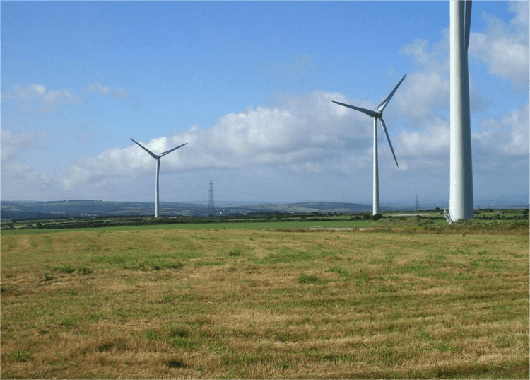 Delabole wind farm skying Delabole windfarm growing up over time an essay by
