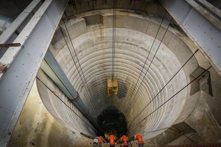 Delaware Aqueduct Crews at Work Replacing Section of Delaware Aqueduct The New York