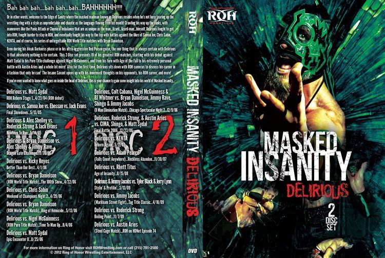 Delirious (wrestler) Delirious Masked Insanity 2 Disc Set ROH Wrestling