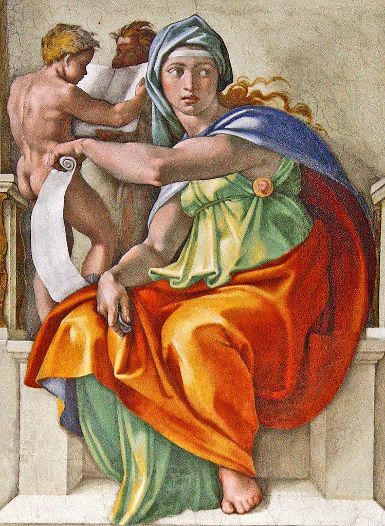 Delphic Sibyl Cappella Sistina Delphic Sibyl Sistine Chapel Delphic Si Flickr