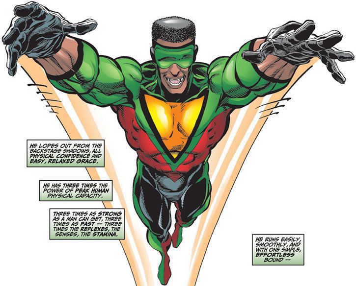 Delroy Garrett Triathlon Marvel Comics Avengers 3D Man Character profile